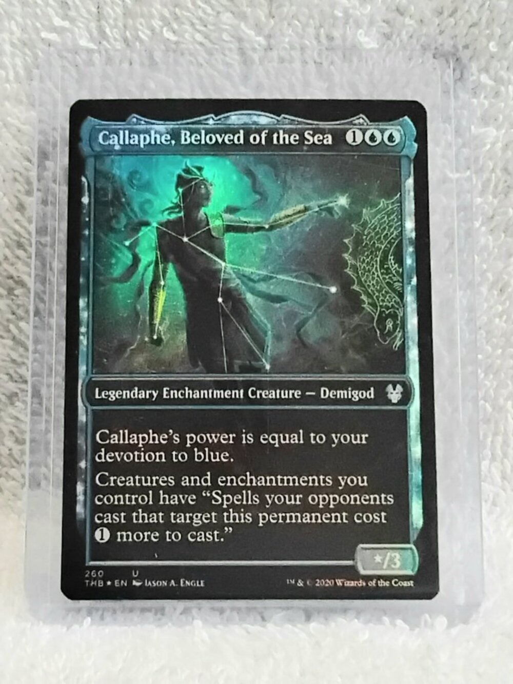 5/$20 Mint 2020 MTG Callaphe, Beloved of the Sea UC Foil Card 260 Deckmaster!!